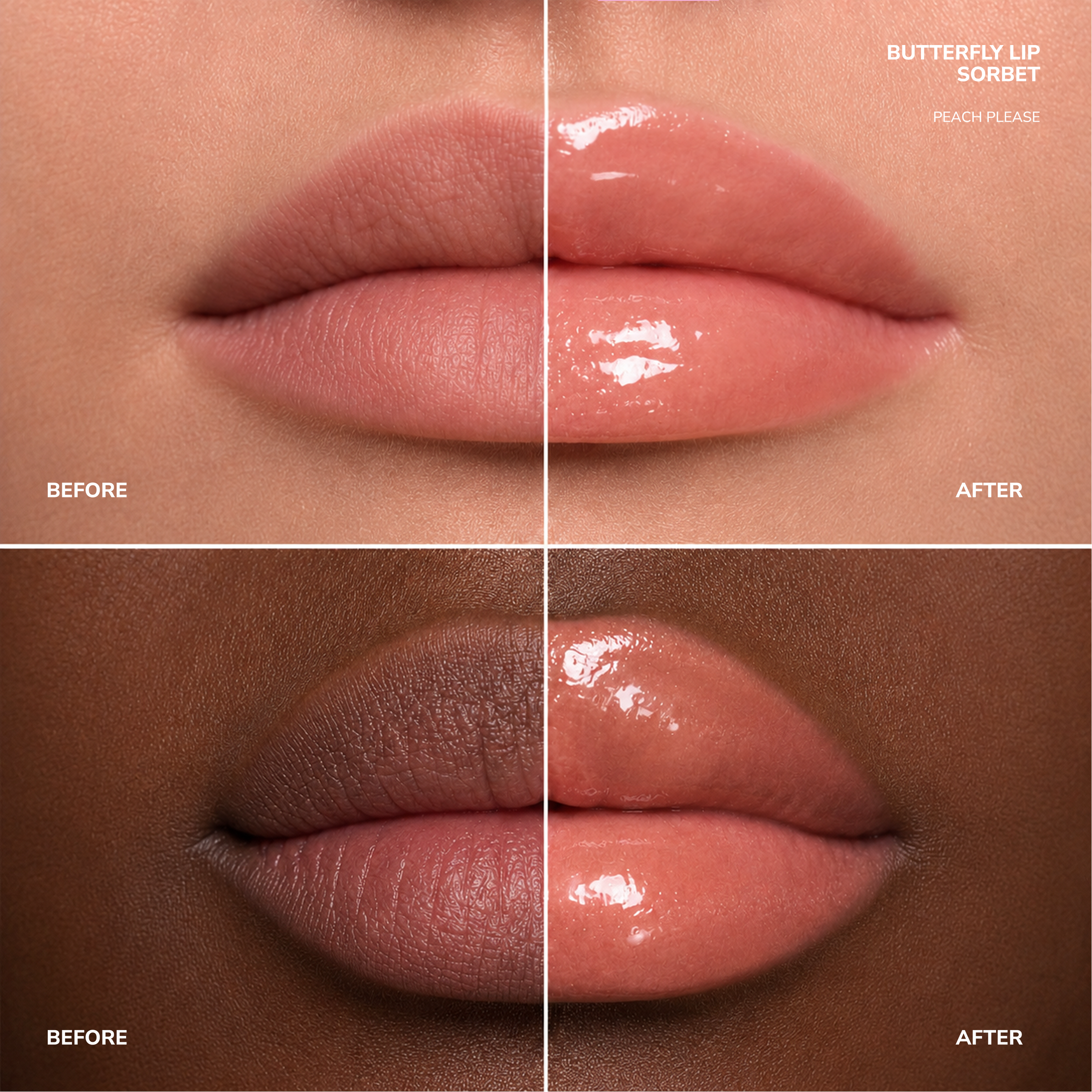 BUTTERFLY LIP SORBET - PEACH PLEASE